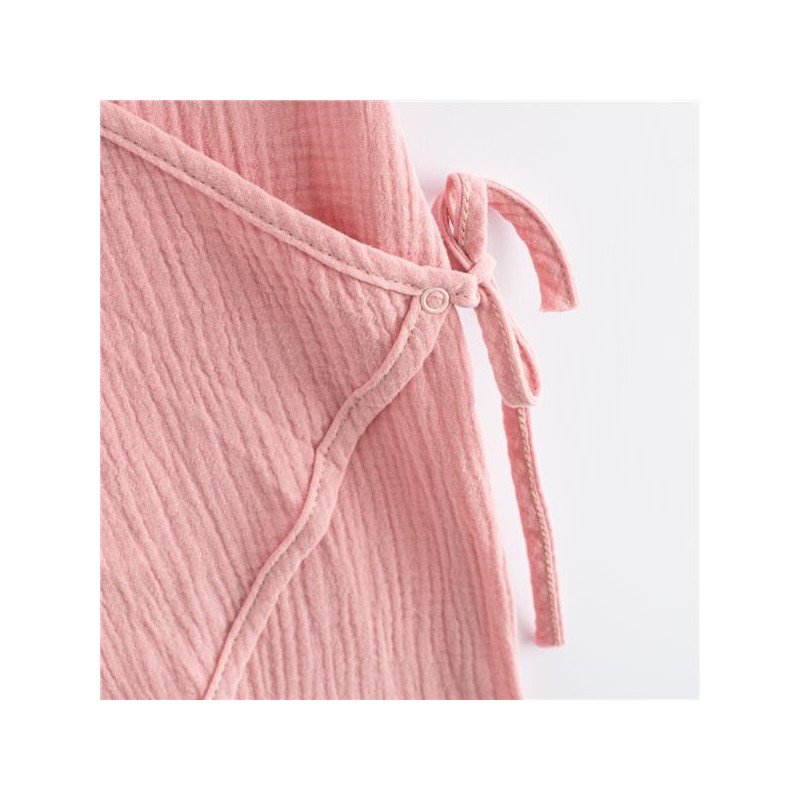 Dojčenský letný mušelínový overal New Baby pink