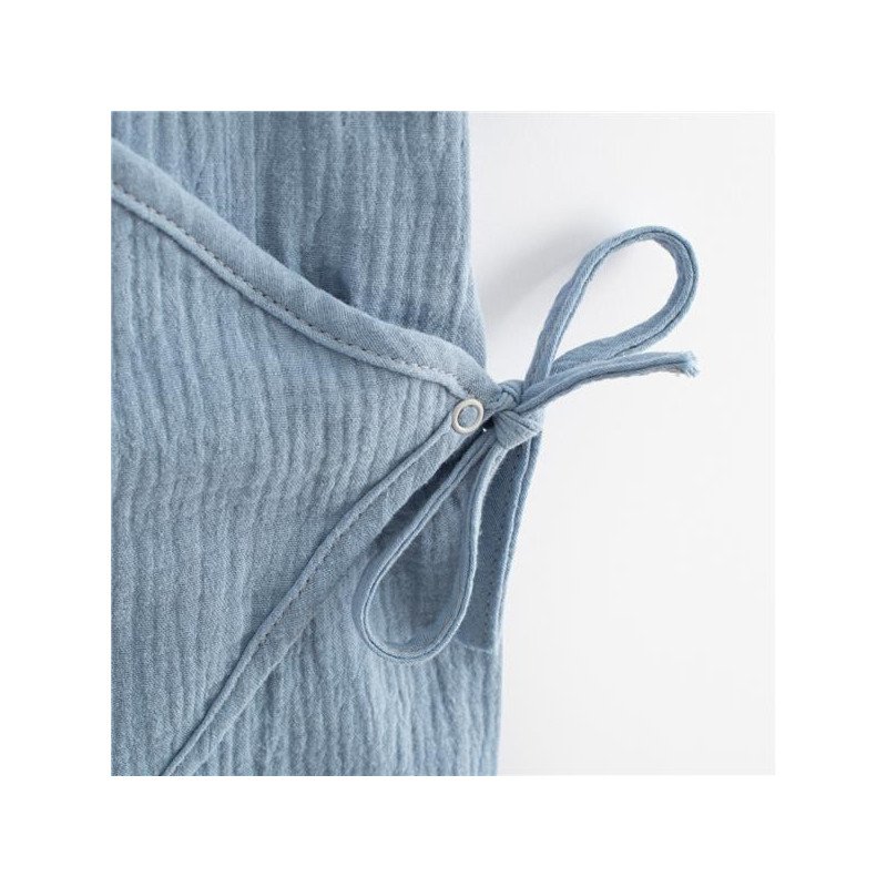 Dojčenský letný mušelínový overal New Baby blue
