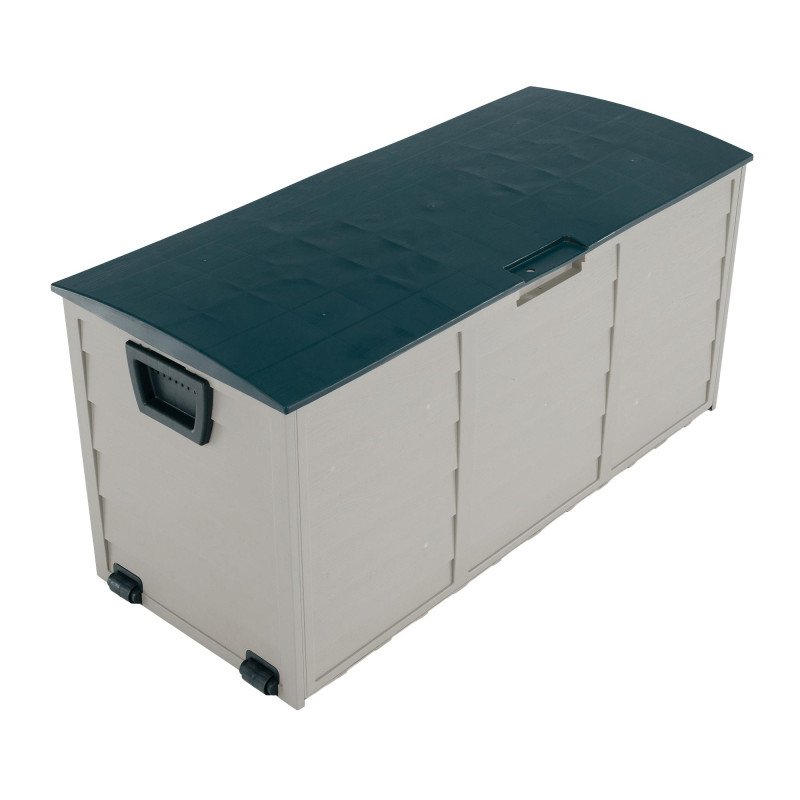 Kondela Záhradný úložný box, sivá/zelená, KORTEZ