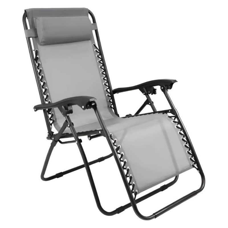 Kondela Záhradné polohovacie kreslo, svetlosivá, GERALD NEW