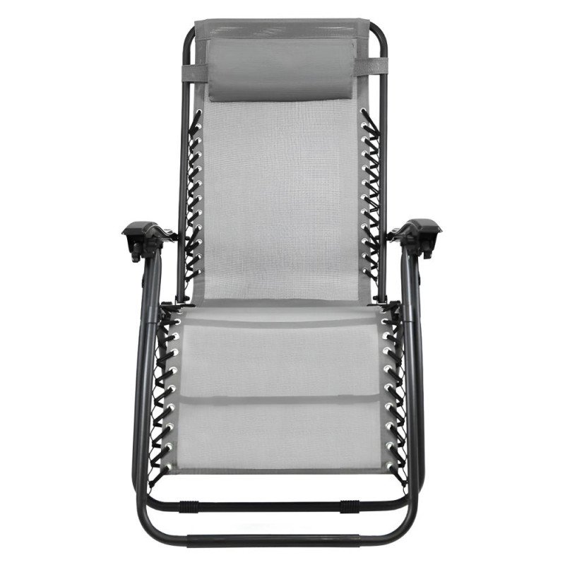 Kondela Záhradné polohovacie kreslo, svetlosivá, GERALD NEW