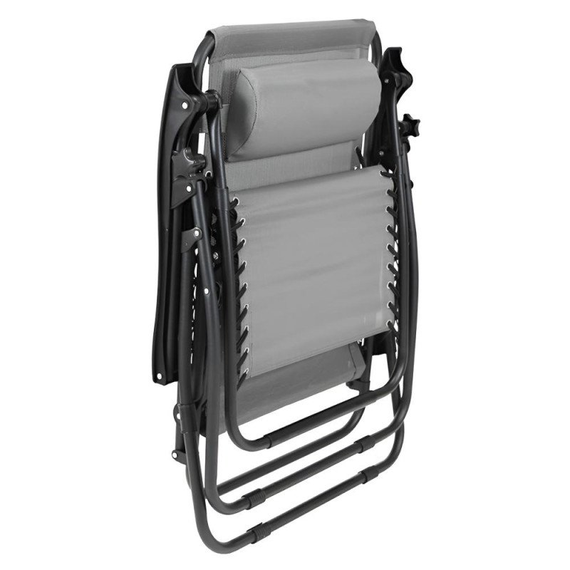 Kondela Záhradné polohovacie kreslo, svetlosivá, GERALD NEW