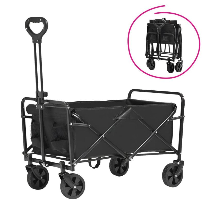Kondela Záhradný vozík, skladací, čierna, KARIL