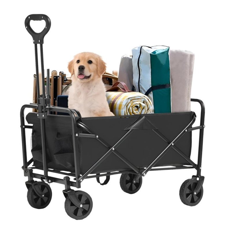 Kondela Záhradný vozík, skladací, čierna, KARIL