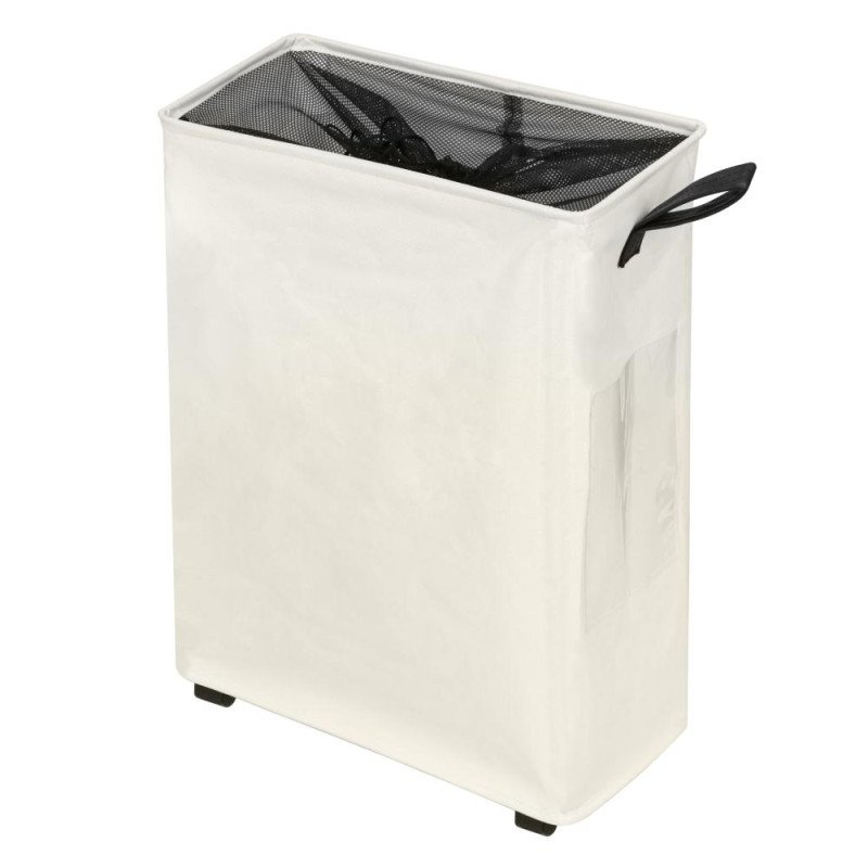 Kondela Skladací kôš na bielizeň s kolieskami, béžová, PRIOR