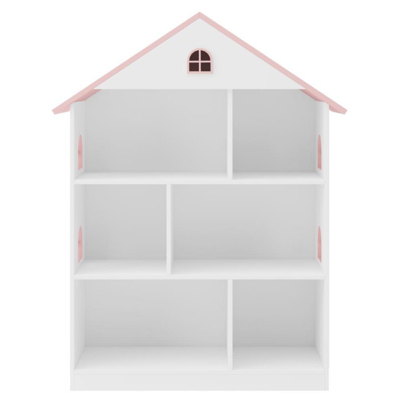 Kondela Detská knižnica, biela/ružová, MAISON TYP 1