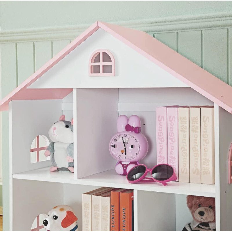 Kondela Detská knižnica, biela/ružová, MAISON TYP 1