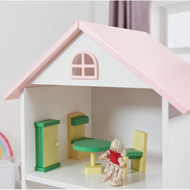 Kondela Detská knižnica, biela/ružová, MAISON TYP 2