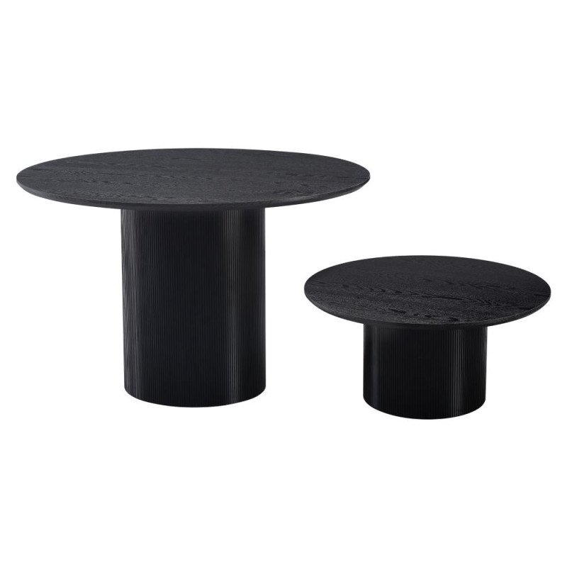 Kondela Konferenčný stolík, čierna, priemer 80 cm, MAHIR TYP 2