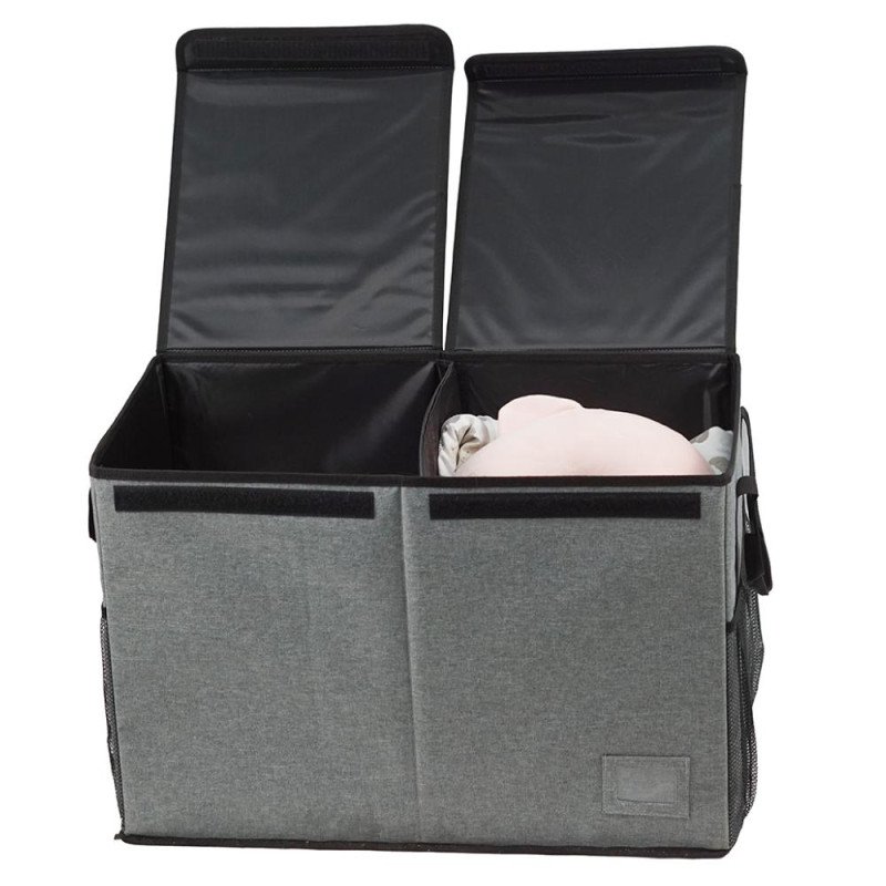 Kondela Skladací úložný box, sivá/čierna, DETER