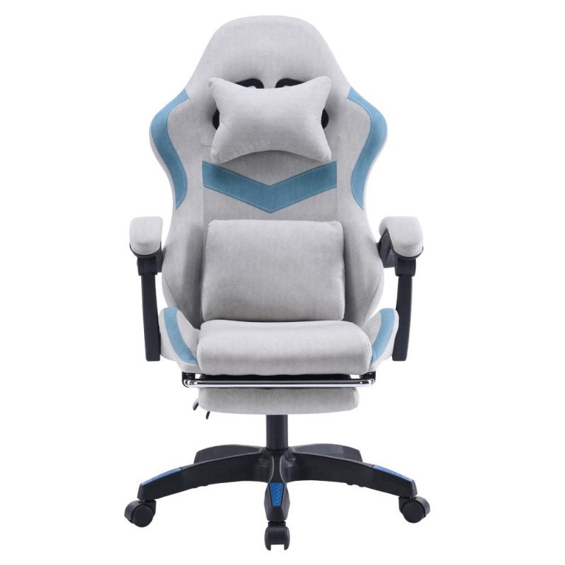 Kondela Kancelárske/herné kreslo, sivá/modrá, ZODIA