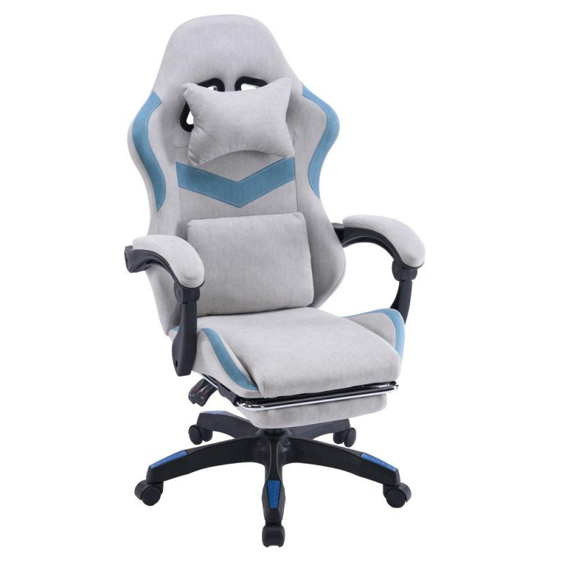 Kondela Kancelárske/herné kreslo, sivá/modrá, ZODIA