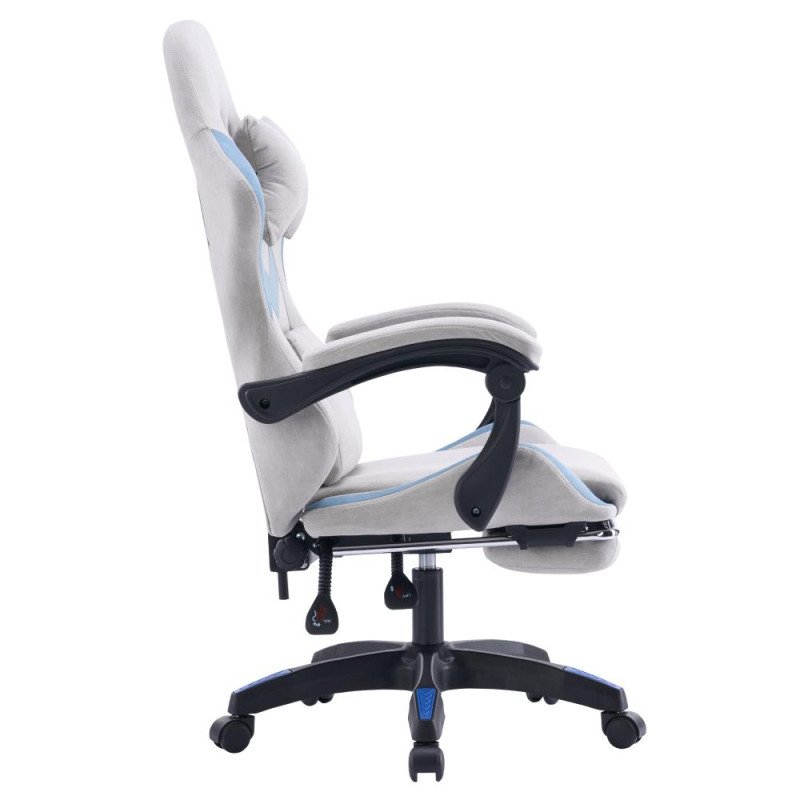 Kondela Kancelárske/herné kreslo, sivá/modrá, ZODIA