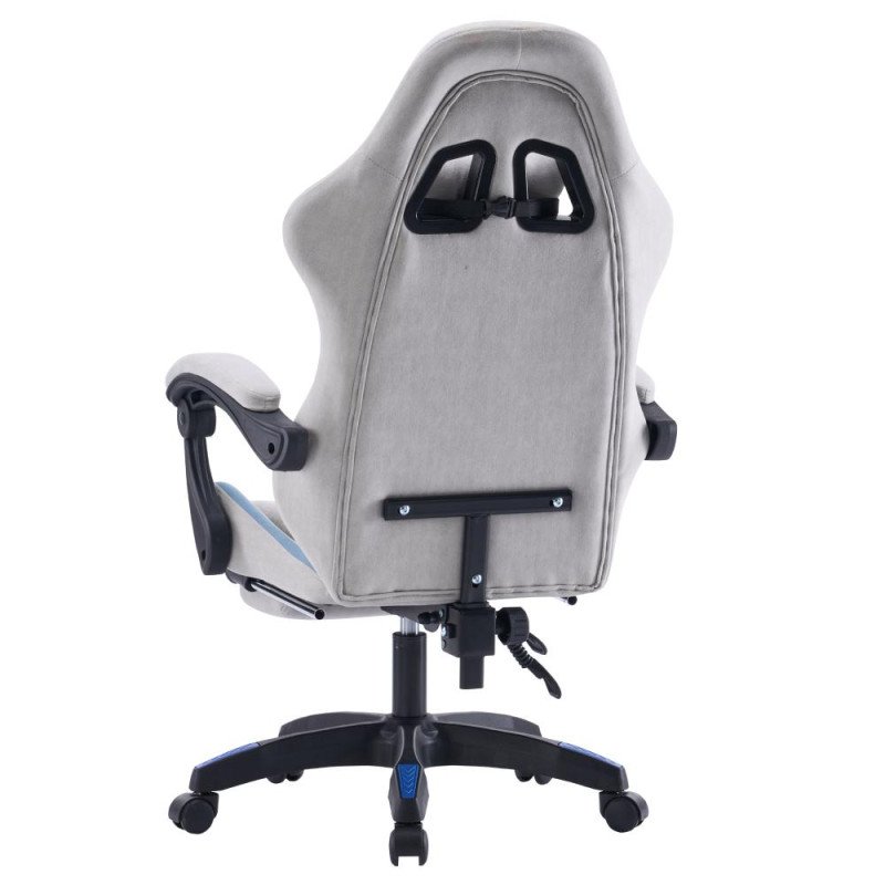 Kondela Kancelárske/herné kreslo, sivá/modrá, ZODIA