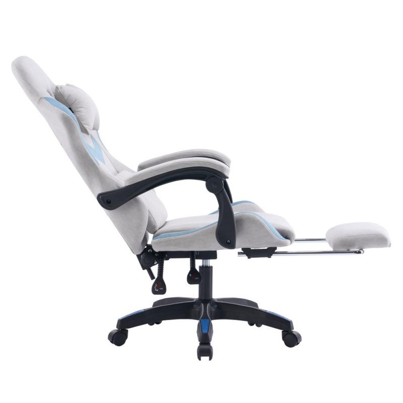 Kondela Kancelárske/herné kreslo, sivá/modrá, ZODIA