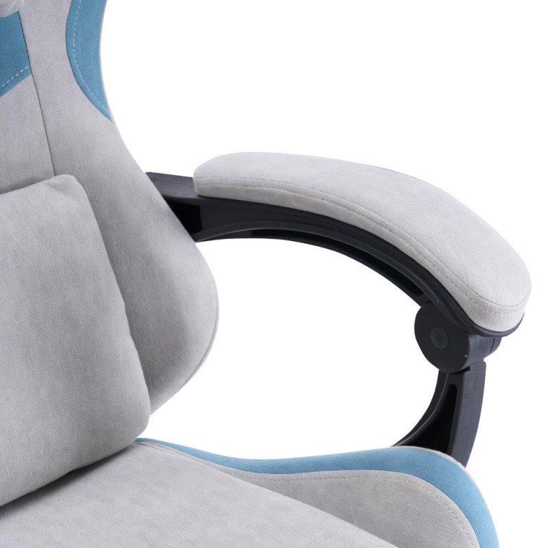 Kondela Kancelárske/herné kreslo, sivá/modrá, ZODIA