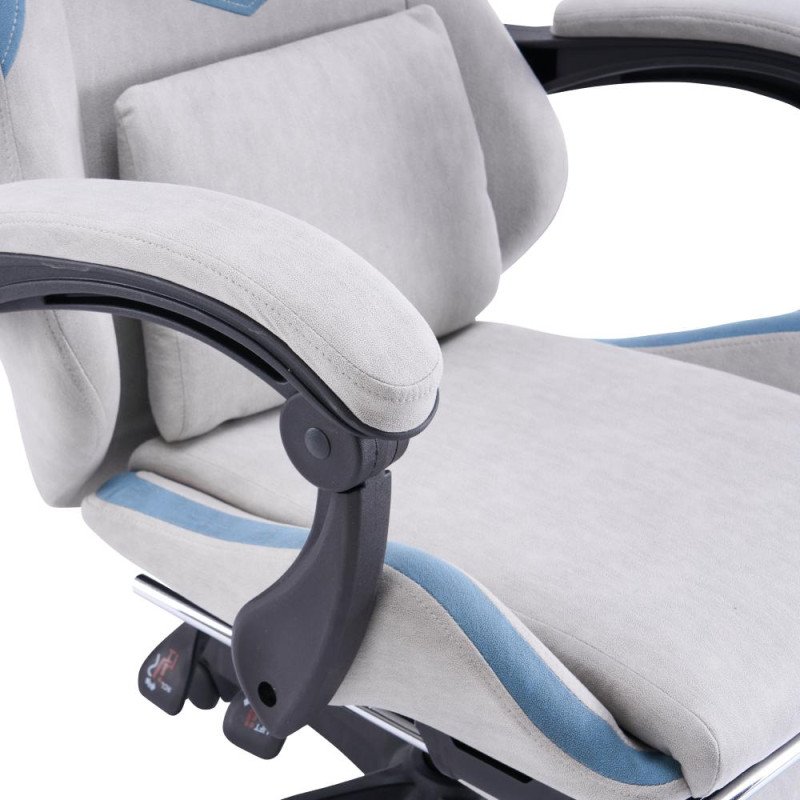 Kondela Kancelárske/herné kreslo, sivá/modrá, ZODIA