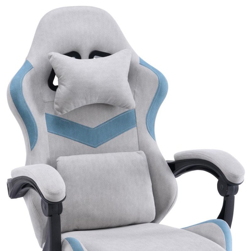 Kondela Kancelárske/herné kreslo, sivá/modrá, ZODIA