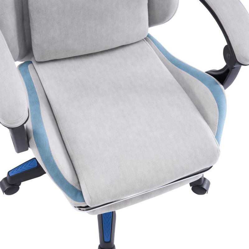 Kondela Kancelárske/herné kreslo, sivá/modrá, ZODIA