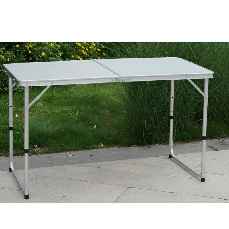 Kondela Skladací kempingový stôl, 120 cm, hliník/MDF, KEPI TYP 1