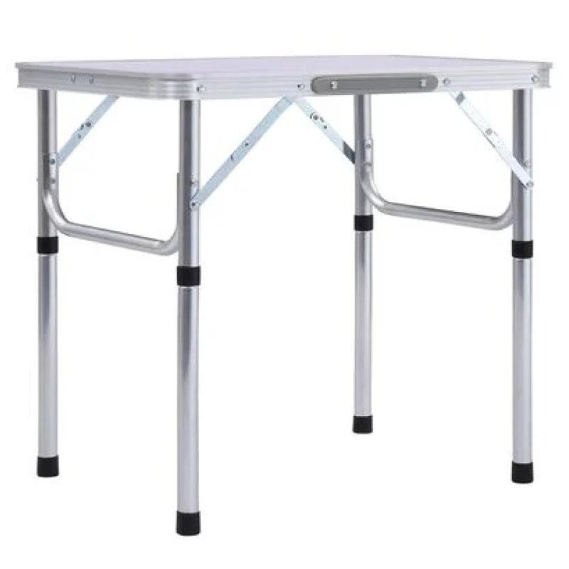 Kondela Skladací kempingový stôl, 60 cm, hliník/MDF, KEPI TYP 2