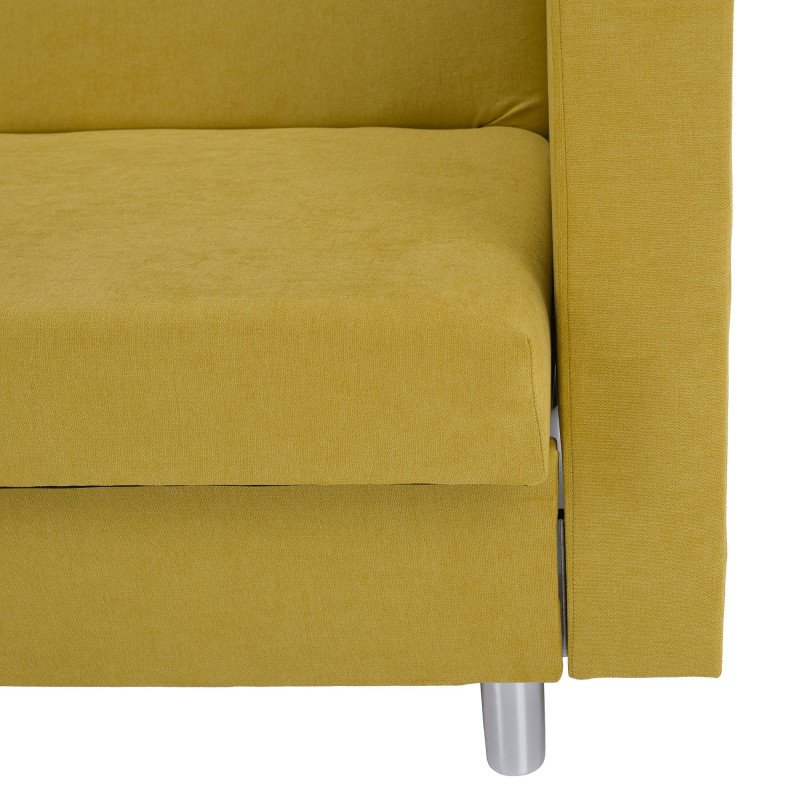 Kondela Rozkladacia pohovka, žltá, LILANA