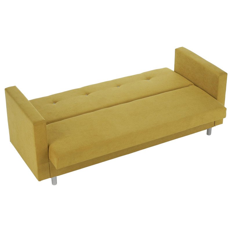 Kondela Rozkladacia pohovka, žltá, LILANA