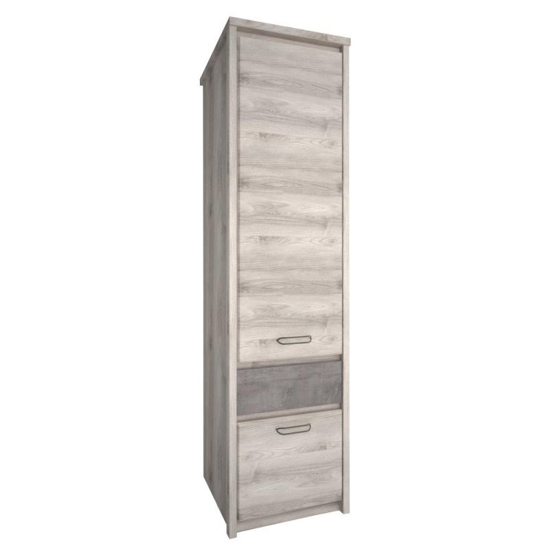Kondela Regál 2D1S, gaštan nairobi/onyx, JESI NEW
