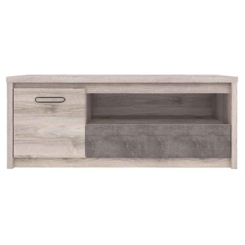 Kondela TV stolík 1D1S, gaštan nairobi/onyx, JESI NEW