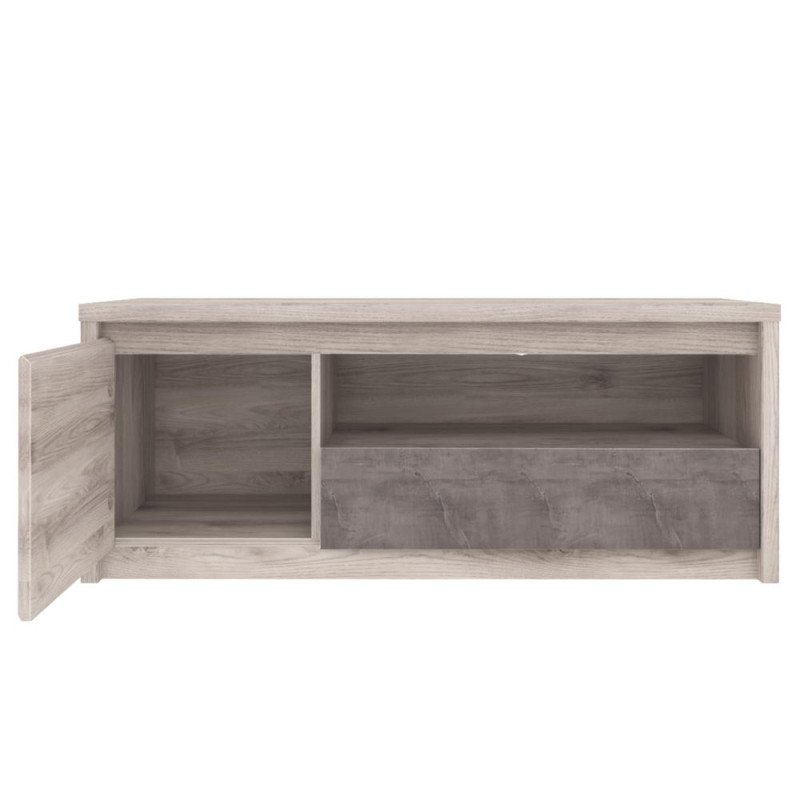 Kondela TV stolík 1D1S, gaštan nairobi/onyx, JESI NEW