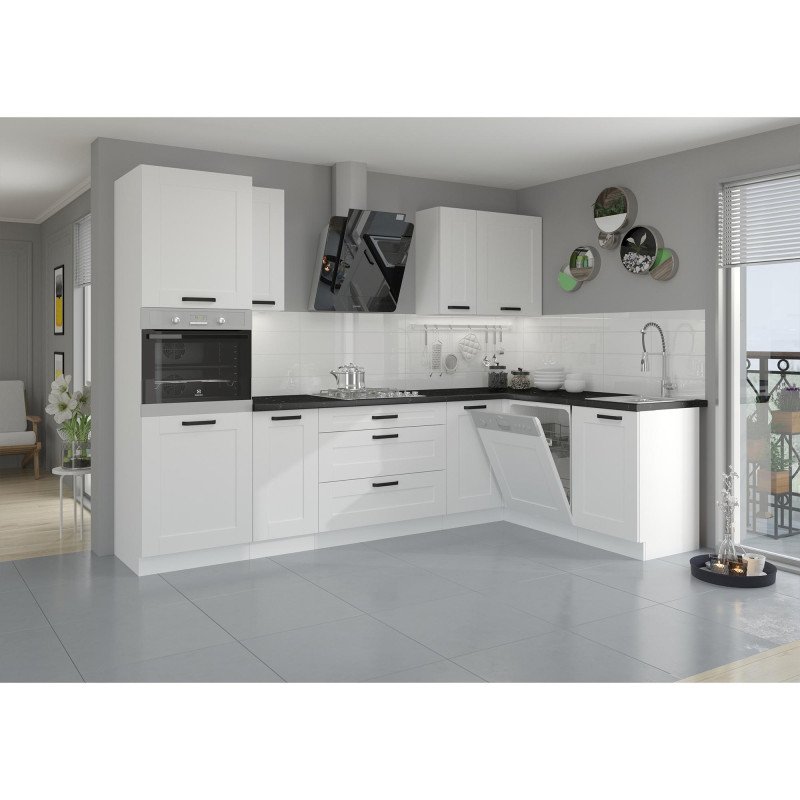 Kondela Dvierka na umývačku riadu, biela/biela, LULA ZM 713x596