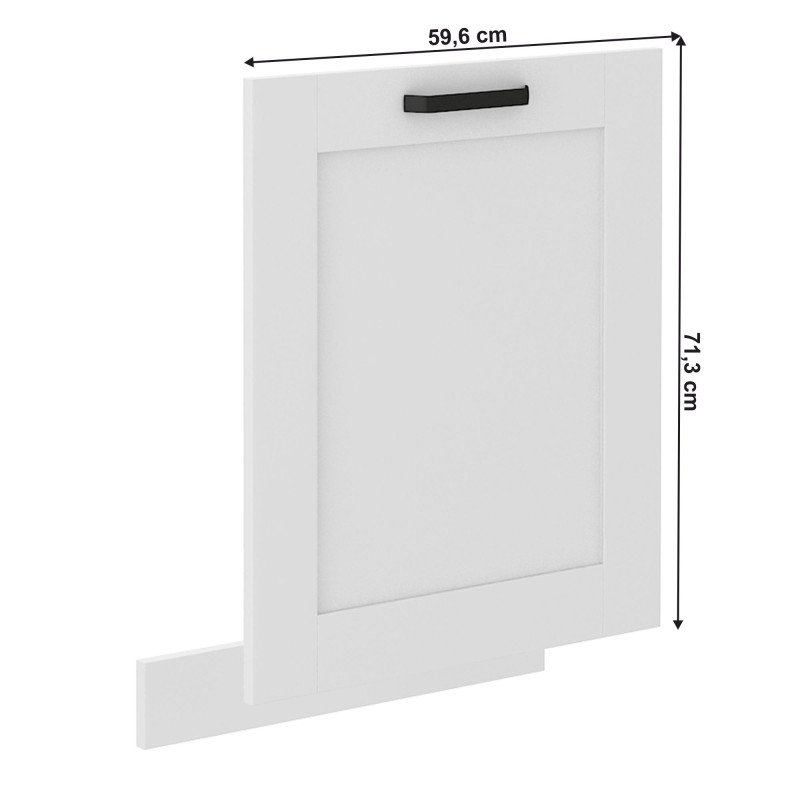 Kondela Dvierka na umývačku riadu, biela/biela, LULA ZM 713x596