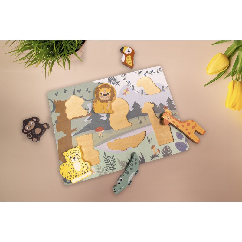 Dřevěné puzzle jungle, Wood