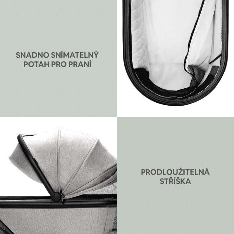 Set kočík Move Cross 3 + hlboká korba Move XL 3 + autosedačka XM podľa vlastného výberu, All Black