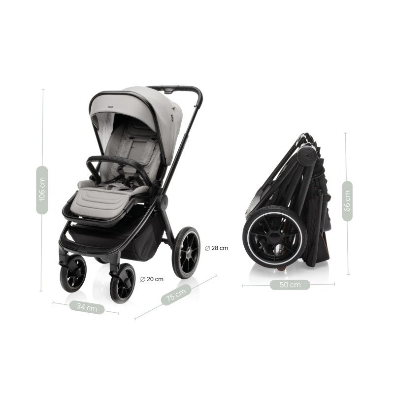 Set kočík Move Cross 3 + hlboká korba Move XL 3 + autosedačka XM podľa vlastného výberu, All Black
