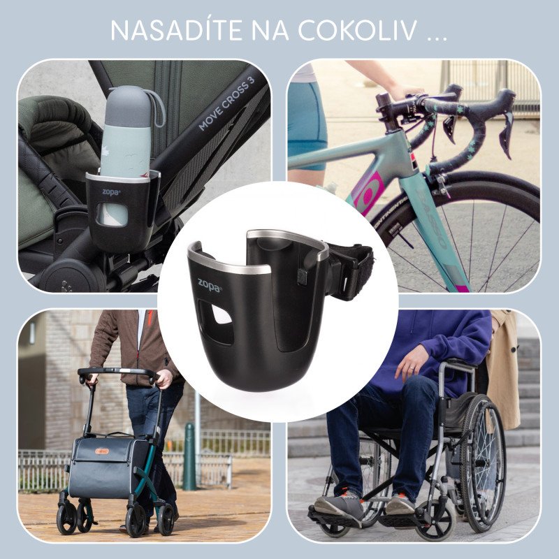 Držiak na nápoje pre kočík Ultra, Black