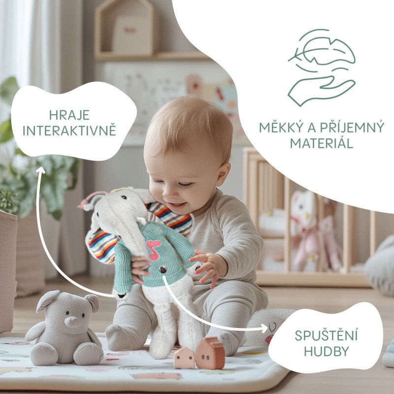 Plyšový interaktívny parťák, Rabbit