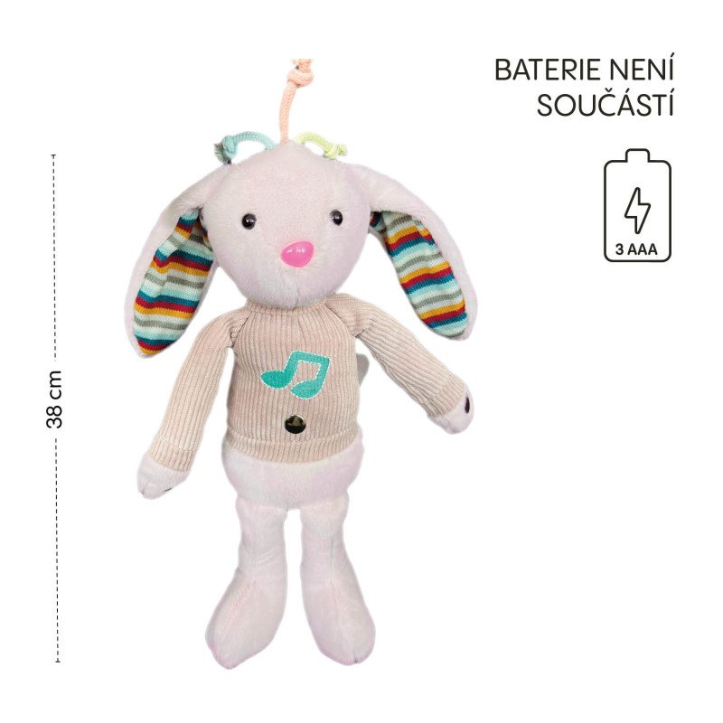 Plyšový interaktívny parťák, Rabbit
