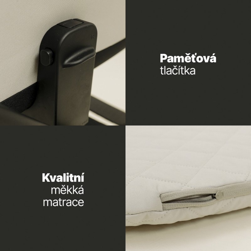 Set kočík Move Cross 5 + hlboká korba Move XL 5 + autosedačka XM podľa vlastného výberu + báza, Rocky Green