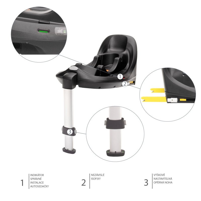 Set kočík Move Cross 5 + hlboká korba Move XL 5 + autosedačka XM podľa vlastného výberu + báza, Rocky Green