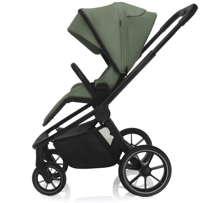 Set kočík Move Cross 5 + hlboká korba Move XL 5 + autosedačka XM podľa vlastného výberu, Rocky Green