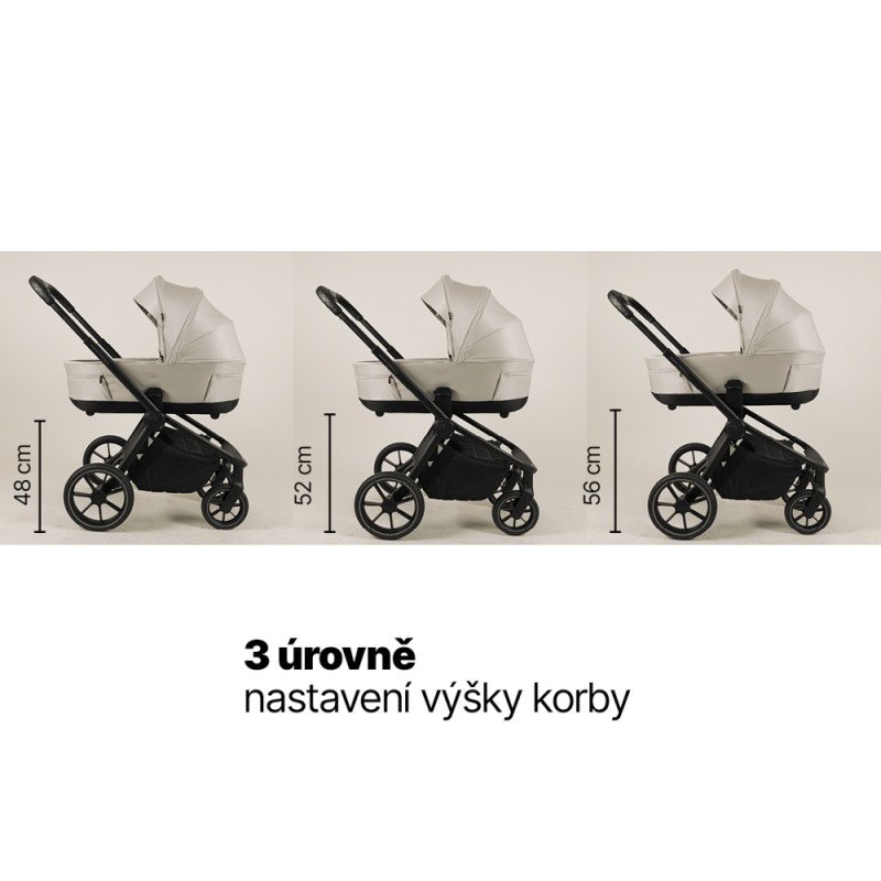 Set kočík Move Cross 5 + hlboká korba Move XL 5 + autosedačka XM podľa vlastného výberu, Rocky Green