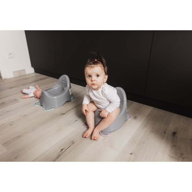 Dětský nočník "Racer", Grey/Mint