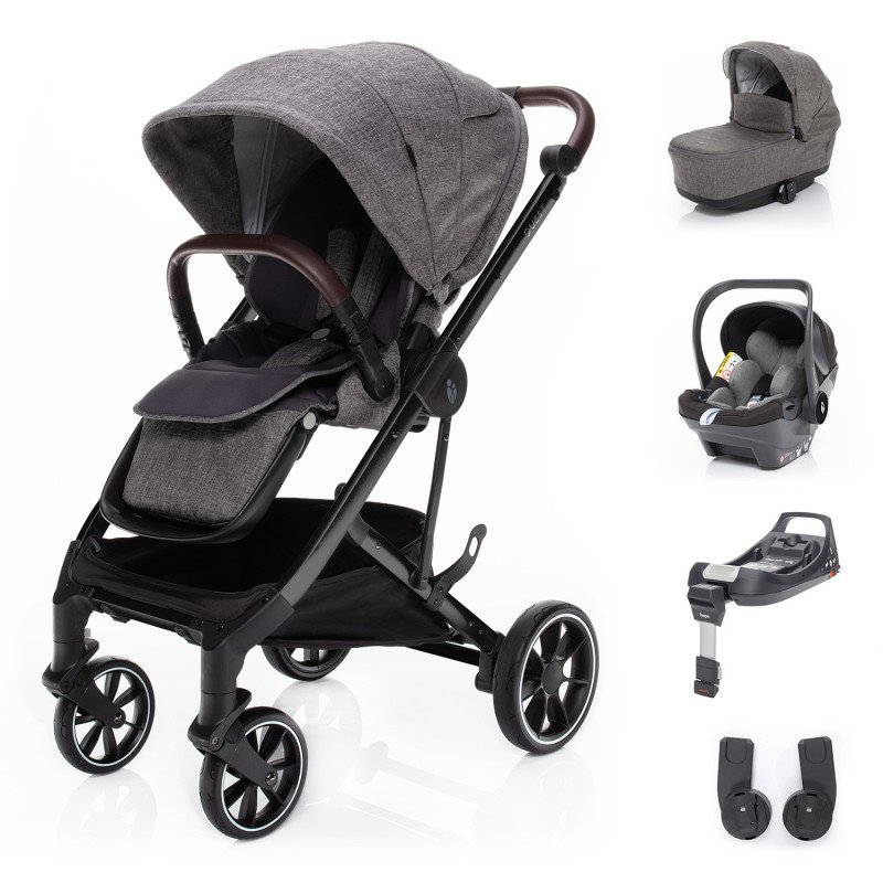 Set kočík Quest+ korba+ adaptéry+ autosedačka+ báza, Tornado Grey/Black