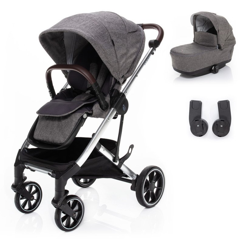 Set kočík Quest+ korba+ adaptéry, Tornado Grey/Silver