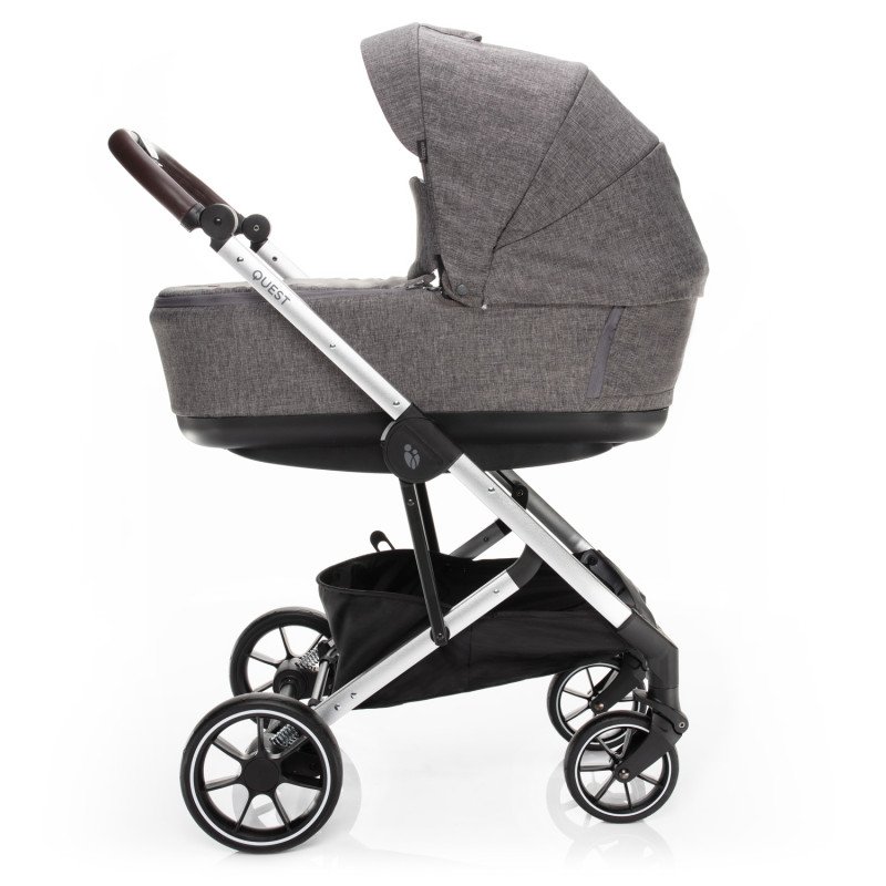 Set kočík Quest+ korba+ adaptéry+ autosedačka, Tornado Grey/Silver