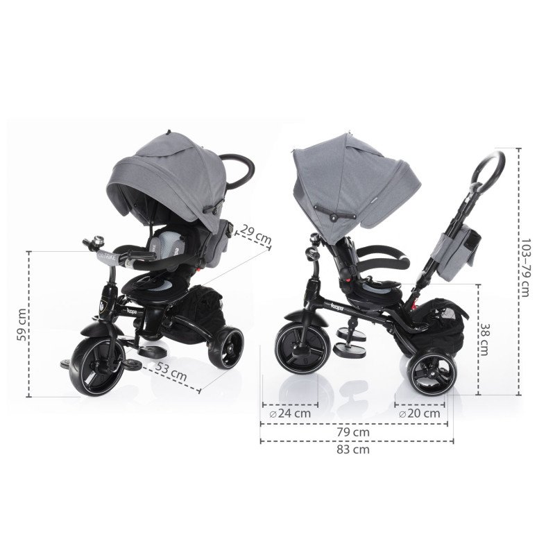 Trojkolka Citi Trike, Foggy Grey