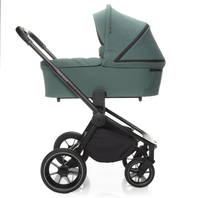 Set kočík Move Cross 2 + korba XL + adaptér, Antique Green /Black