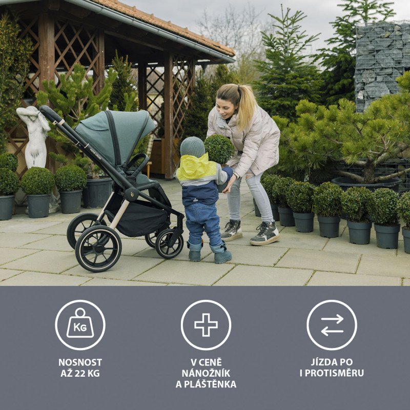 Set kočík Move Cross 2 + korba XL + adaptér, Granit Grey