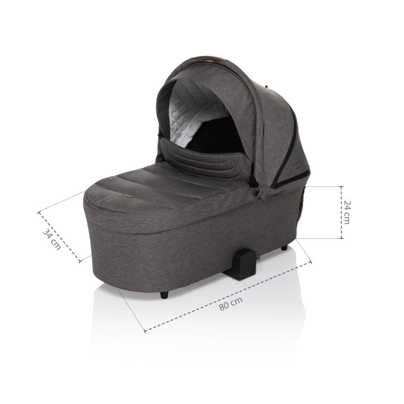 Set kočík Move Cross 2 + korba XL + adaptér, Granit Grey